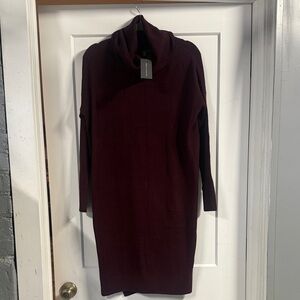 NWT French Connection Burgundy Midi Dress